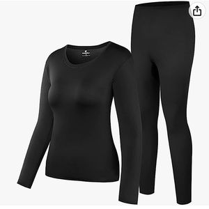 NEW HEROBIKER Thermal Underwear Women Set Base Layer Top & Bottom Long M